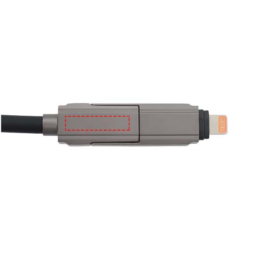 Câble de charge de 65 W SCX.design C43: Face avant · Gravure laser
