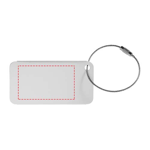 Discovery – étiquette à bagage: Back · Laser engraving