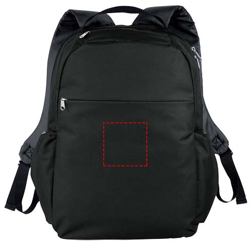 Plecak Slim na laptop 15″, 15 l: Front · Embroidery fixed