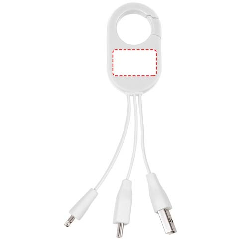 Troop — kabel ładujący 3 w 1: Front · Full color doming