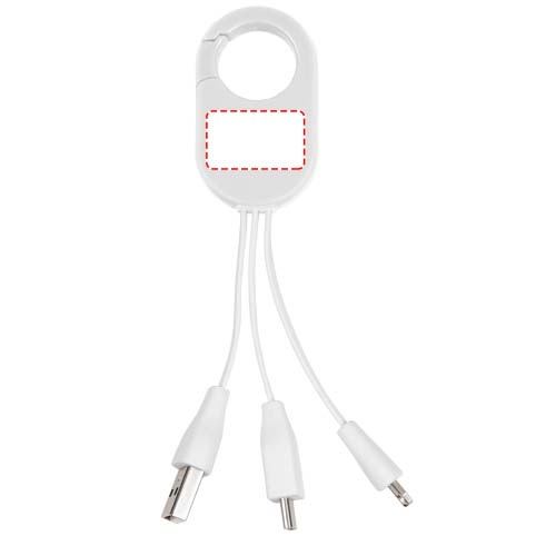 Troop — kabel ładujący 3 w 1: Back · Full color doming