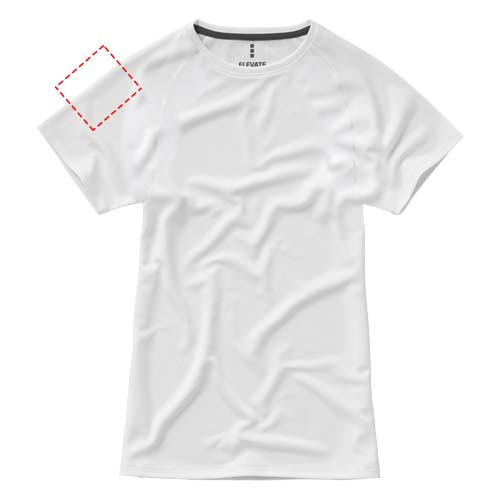 Niagara naisten lyhythihainen coolfit t-paita: Right bicep · Sublimation