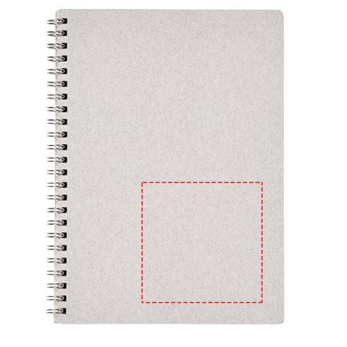 Bianco — notes A5 na spirali Wire-O: Bottom right · Hot stamping