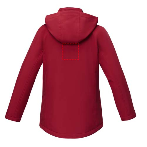 Damska ocieplana kurtka softshell Notus: Impact upper back · Embroidery fixed