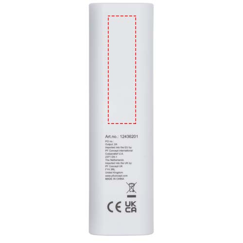 Câble de charge modulable Whiz en plastique recyclé : Back · Digital print