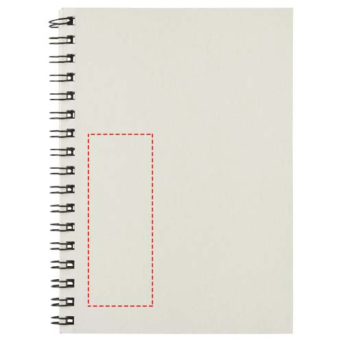 Desk-Mate® — kolorowy notes spiralny A6: Bottom left · Hot stamping