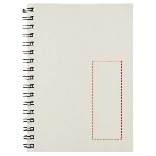 Desk-Mate® — kolorowy notes spiralny A6: Bottom right · Hot stamping