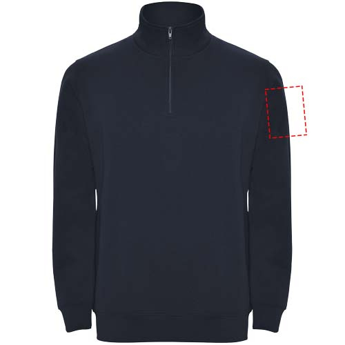 Bluza Aneto z krótkim zamkiem: Left bicep · DTF Transfer