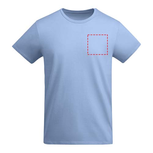 Breda kortärmad T-shirt för herr: Left chest · Screenprint
