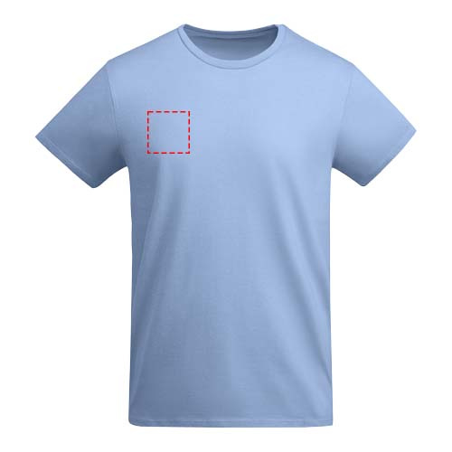 Breda kortärmad T-shirt för herr: Right chest · Embroidery fixed