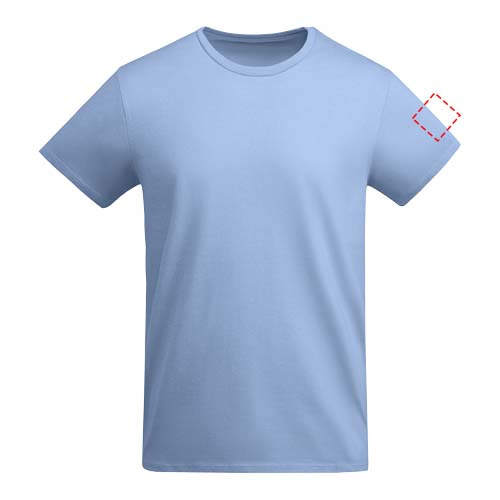Breda kortärmad T-shirt för herr: Left bicep · Embroidery fixed