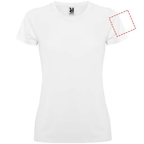Montecarlo Sport T-Shirt für Damen: Left bicep · Embroidery fixed