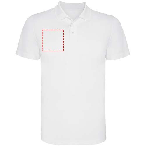Monzha miesten lyhythihainen urheilupoolopaita: Right chest · DTF Transfer