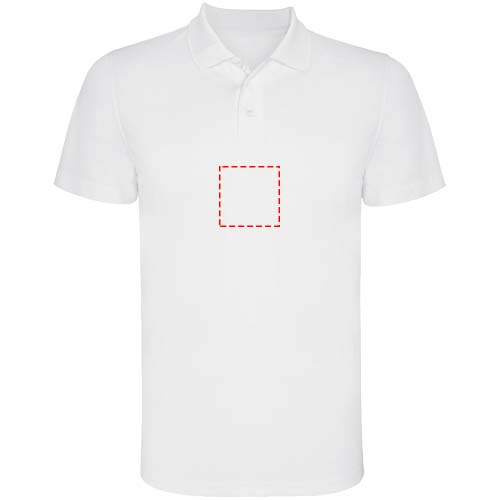Monzha miesten lyhythihainen urheilupoolopaita: Impact full front · Embroidery fixed