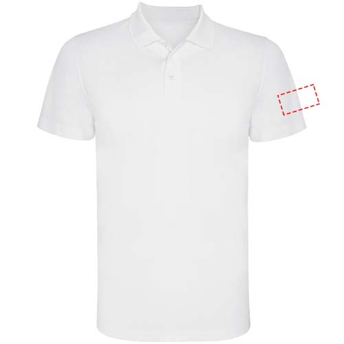 Monzha miesten lyhythihainen urheilupoolopaita: Left bicep · Sublimation