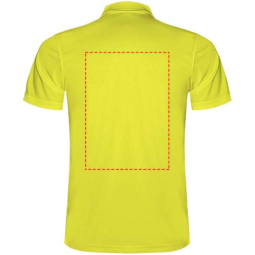 Monzha lasten lyhythihainen urheilupoolopaita: Impact upper back · DTF Transfer
