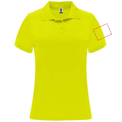 Monzha naisten lyhythihainen urheilupoolopaita: Left bicep · Transfer