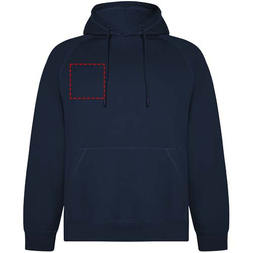 Bluza z kapturem unisex Vinson: Prawa strona klatki piersiowej · Sitodruk