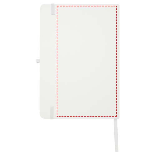 Carnet rigide recyclé Teak A5 à pages lignées: Back · Digital print