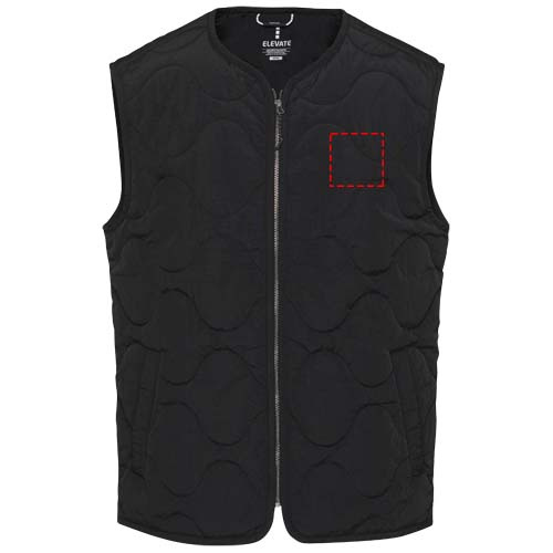 Quarz GRS-recycelte Thermoweste Unisex: Left chest · Embroidery fixed