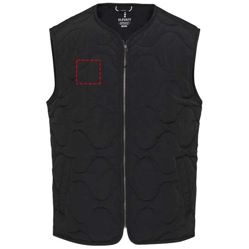 Quarz GRS-recycelte Thermoweste Unisex: Right chest · Embroidery fixed