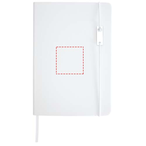 Legato Elegance A5 hard cover notebook and rollerball pen set: Notebook front · Padprint
