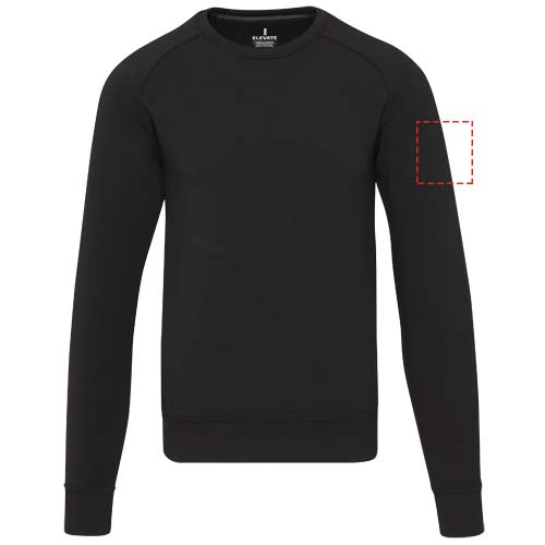 Yukon Sportpullover mit Rundhalsausschnitt und Interlock Strick Unisex: Right bicep · DTF Transfer