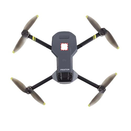 Dron Prixton Delta: Front · Full color doming