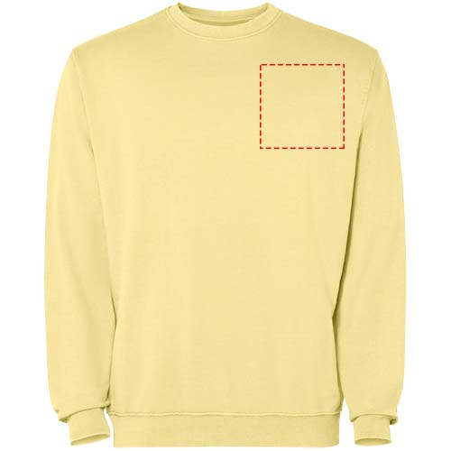 Jaya Pullover mit Rundhalsausschnitt Unisex: Left chest · Transfer