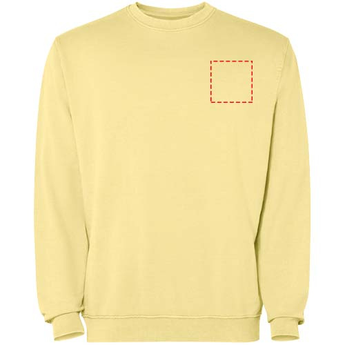 Jaya Pullover mit Rundhalsausschnitt Unisex: Left chest · Embroidery fixed