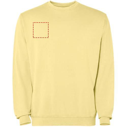 Jaya Pullover mit Rundhalsausschnitt Unisex: Right chest · Embroidery fixed