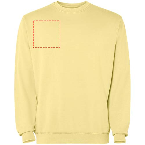 Jaya Pullover mit Rundhalsausschnitt Unisex: Right chest · DTF Transfer