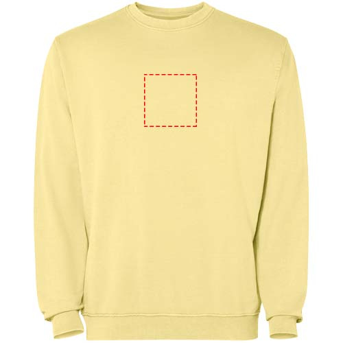 Jaya Pullover mit Rundhalsausschnitt Unisex: Impact full front · Embroidery fixed