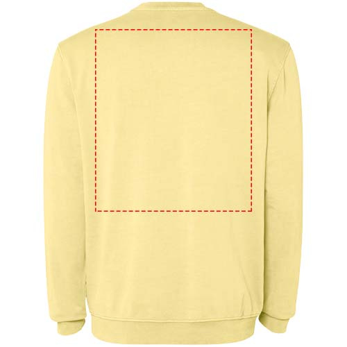 Jaya Pullover mit Rundhalsausschnitt Unisex: Impact upper back · Screenprint