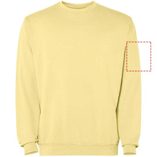 Jaya Pullover mit Rundhalsausschnitt Unisex: Right bicep · Screenprint