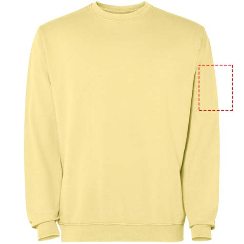 Jaya Pullover mit Rundhalsausschnitt Unisex: Right bicep · DTF Transfer