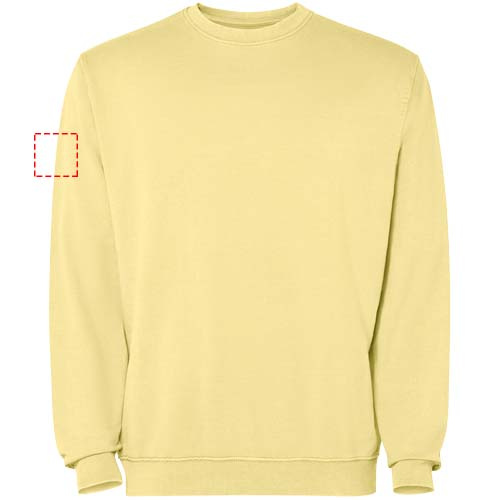 Jaya Pullover mit Rundhalsausschnitt Unisex: Left bicep · Embroidery fixed