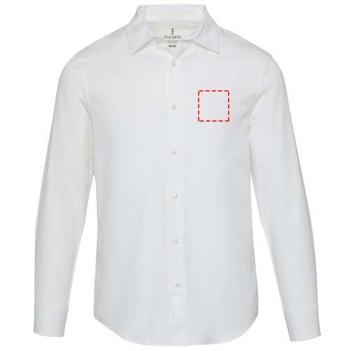 Męska koszula twill Citrine: Left chest · Embroidery fixed