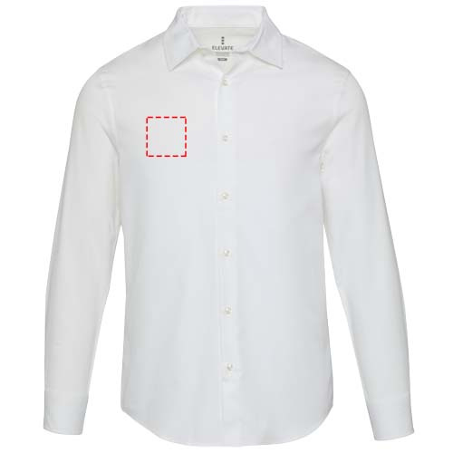 Męska koszula twill Citrine: Right chest · Embroidery fixed