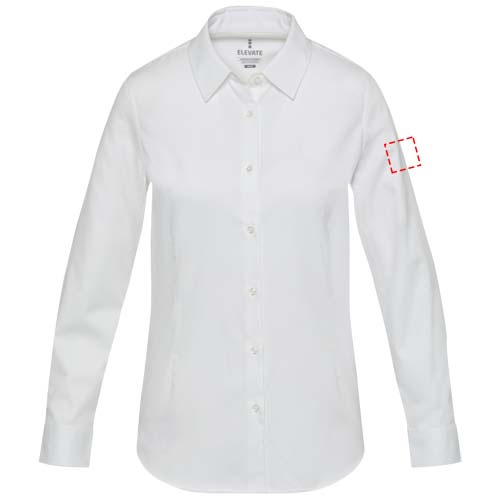 Damska koszula twill Citrine: Left bicep · Embroidery fixed