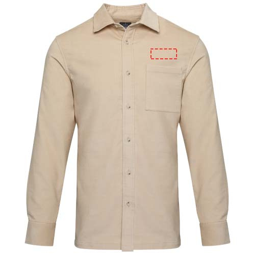 Alum vakosamettipaita, unisex: Left chest · Embroidery fixed