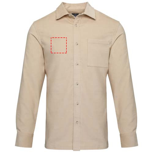 Alum vakosamettipaita, unisex: Right chest · Embroidery fixed