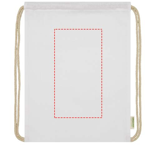 Odisha 140 g/m² OCS Bio-Sportbeutel 5L: Front · Screenprint