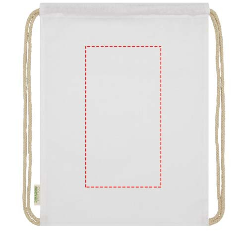 Odisha 140 g/m² OCS Bio-Sportbeutel 5L: Back · Screenprint