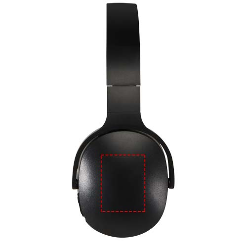 Ancha recycled plastic over-ear wireless Bluetooth® headset: Right earcup · Padprint