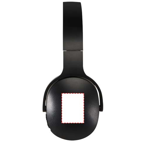 Ancha recycled plastic over-ear wireless Bluetooth® headset: Right earcup · Digital sticker