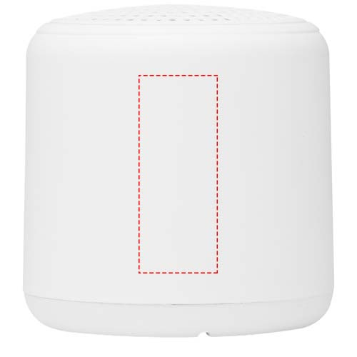 Velkis 3 W Bluetooth® Lautsprecher aus recyceltem Kunststoff: Front · Digital print
