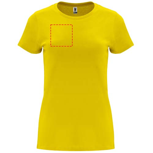 Capri short sleeve women's t-shirt: Right chest · Transfer