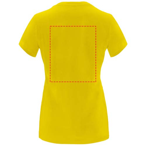 Capri short sleeve women's t-shirt: Impact upper back · DTF Transfer