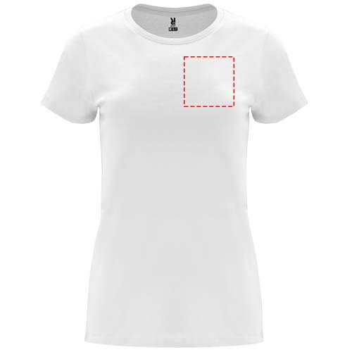 Capri short sleeve women's t-shirt: Left chest · Transfer